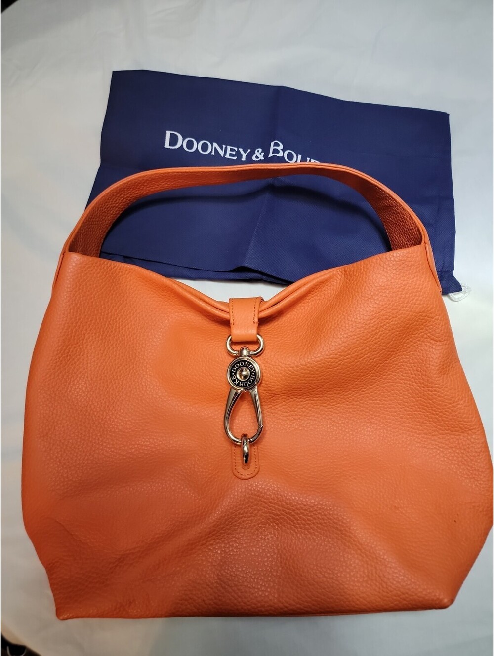 Dooney & Bourke Pebble Leather Logo Hobo